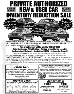 Lincoln Mercury Mailer